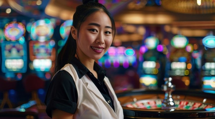 Antarmuka permainan 2D di sis 4d dengan pilihan digit dan kontrol taruhan